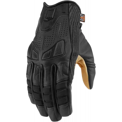 Δερμάτινα γάντια μηχανής ICON 1000 AXYS - BLACK