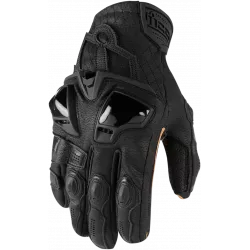 Δερμάτινα γάντια μηχανής ICON HYPERSPORT SHORT - BLACK Δερμάτινα γάντια μηχανής ICON HYPERSPORT SHORT - BLACK