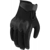 Δερμάτινα γάντια μηχανής ICON PDX3 - BLACK