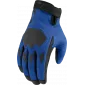 Γάντια μηχανής ICON HOOLIGAN CE - BLUE thumb