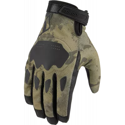 Γάντια μηχανής ICON HOOLIGAN CE - TAN CAMO