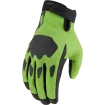 Γάντια μηχανής ICON HOOLIGAN CE - GREEN thumb