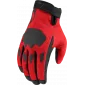 Γάντια μηχανής ICON HOOLIGAN CE - RED thumb
