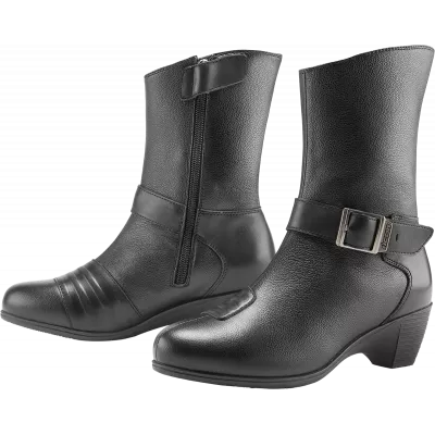 Γυναικεία μποτάκια μηχανής ICON TUSCADERO - BLACK