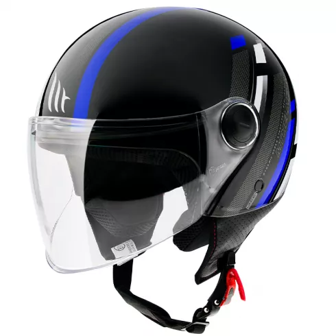 Κράνος μηχανής MT STREET SCOPE GLOSS BLUE