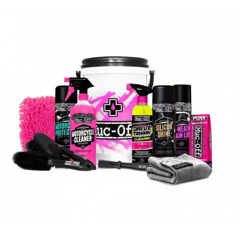 Κίτ καθαρισμού μοτοσυκλέτας Muc-Off 12 in 1 Powersports M-20546 Κίτ καθαρισμού μοτοσυκλέτας Muc-Off 12 in 1 Powersports M-20546