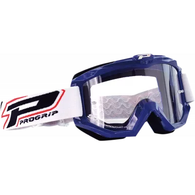 Μάσκα μηχανής motocross PROGRIP 3201 ATZAKI ΜΠΛΕ