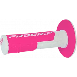 Χειρολαβές μοτοσυκλέτας PROGRIP Double Density WHITE/FLUO PINK Χειρολαβές μοτοσυκλέτας PROGRIP Double Density WHITE/FLUO PINK
