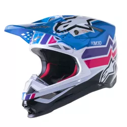Κράνος μηχανής ALPINESTAR SM10 TLD Edition 23 BLUE/MULTI Κράνος μηχανής ALPINESTAR SM10 TLD Edition 23 BLUE/MULTI