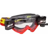 Μάσκα μηχανής motocross PROGRIP RIOT ROLL OFF ΓΚΡΙ/ΚΟΚΚΙΝΟ
