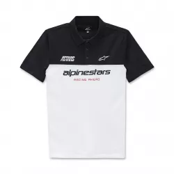 Μπλουζάκι ALPINESTARS POLO PADDOCK BLK/WHT Μπλουζάκι ALPINESTARS POLO PADDOCK BLK/WHT