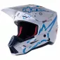 Κράνος μηχανής Alpinestars SM5 ACT ΑΣΠΡΟ/ΜΠΛΕ thumb