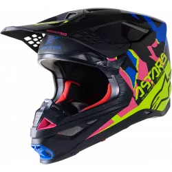 Κράνος μηχανής ALPINESTARS SM8 Echo BLACK/BLUE/PINK/YELLOW Κράνος μηχανής ALPINESTARS SM8 Echo BLACK/BLUE/PINK/YELLOW