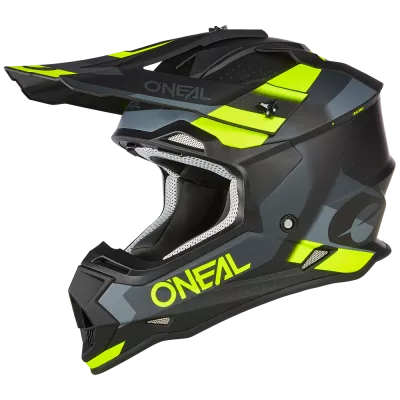 Κράνος μηχανής O'NEAL 2SERIES SLICK V.23 ΜΑΥΡΟ/ΓΚΡΙ