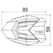 Προστατευτικά μανιτάρια μηχανής PUIG R19 KAWASAKI ER-6F 09-11 thumb