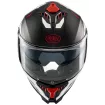 Κράνος μηχανής PREMIER TYPHOON RS 2 BLACK WHITE RED MAT FULL FACE thumb