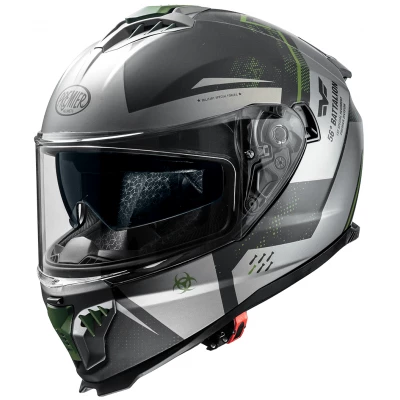 Κράνος μηχανής PREMIER TYPHOON BA MILY BLACK GRAY MAT FULL FACE