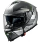 Κράνος μηχανής PREMIER TYPHOON BA MILY BLACK GRAY MAT FULL FACE thumb