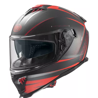 Κράνος μηχανής PREMIER TYPHOON FR 92 BLACK RED MAT FULL FACE