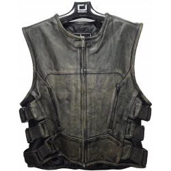 Δερμάτινο γιλέκο μηχανής ROADER BROWN