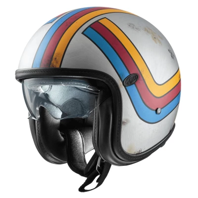 Κράνος μηχανής Premier Vintage Platinum Edition Silver