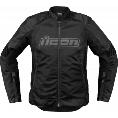 Γυναικείο μπουφάν μηχανής ICON Overlord3 CE ΜΑΥΡΟ