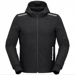 Ζακέτα μοτοσυκλέτας SPIDI HOODIE ARMOR LIGHT BLACK