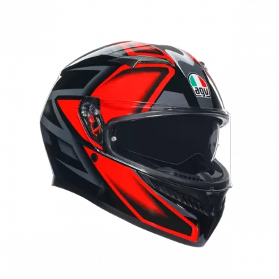 Κράνος μηχανής AGV K3 -COMPOUND ΜΑΥΡΟ/ΚΟΚΚΙΝΟ Κράνος μηχανής AGV K3 -COMPOUND ΜΑΥΡΟ/ΚΟΚΚΙΝΟ