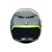 Κράνος μηχανής AGV K3 - FORTIFY GREY/BLACK/YELLOW FLUO thumb