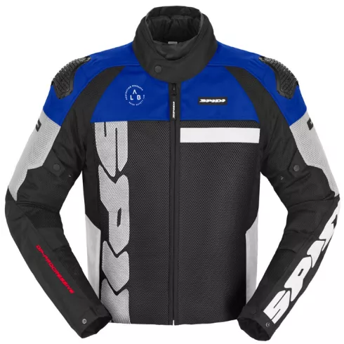 Υφασμάτινο μπουφάν μοτοσυκλέτας SPIDI PROGRESSIVE NET H2OUT White/Light blue Υφασμάτινο μπουφάν μοτοσυκλέτας SPIDI PROGRESSIVE NET H2OUT White/Light blue