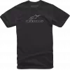 T-shirt μοτοσυκλέτας ALPINESTARS TEE WORDMARK BK/GY