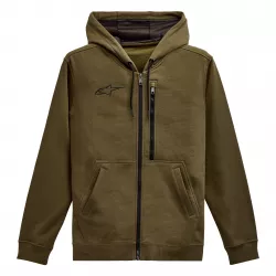 Φούτερ μοτοσυκλέτας ALPINESTARS HOODIE ASYM MILITARY Φούτερ μοτοσυκλέτας ALPINESTARS HOODIE ASYM MILITARY