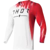 Μπλούζα μηχανής motocross THOR PRIME FREEZE WHITE RED