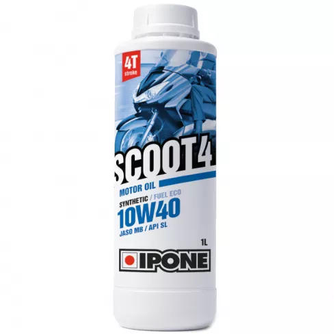 Λάδι μηχανής IPONE SCOOT 4 10W40 - 1L Λάδι μηχανής IPONE SCOOT 4 10W40 - 1L