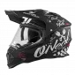 Κράνος μηχανής motocross O'NEAL SIERRA II TORMENT V.23 BLACK/WHITE thumb