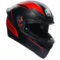 Κράνος μηχανής AGV K1 S WARMUP ΜΑΤ ΜΑΥΡΟ/ΚΟΚΚΙΝΟ thumb