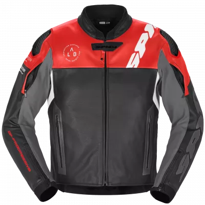 Δερμάτινο μπουφάν μηχανής SPIDI DP PROGRESSIVE LEATHER Red