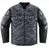 Υφασμάτινο μπουφάν μοτοσυκλέτας ICON HOOLIGAN CE TIGER`S BLOOD GREY