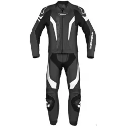 Δερμάτινη φόρμα αναβάτη SPIDI LASER TOURING White/Black SHORT 2PC