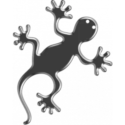 Διακοσμητικό αυτοκόλλητο 3D ONEDESIGN GECO 3DGECOBKP ΜΑΥΡΟ