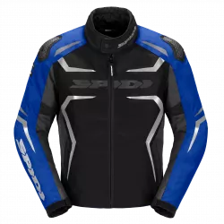 Υφασμάτινο μπουφάν μοτοσυκλέτας SPIDI RACE-EVO H2OUT Black/Blue/Silver Υφασμάτινο μπουφάν μοτοσυκλέτας SPIDI RACE-EVO H2OUT Black/Blue/Silver