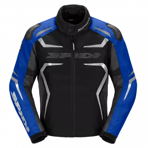 Υφασμάτινο μπουφάν μοτοσυκλέτας SPIDI RACE-EVO H2OUT Black/Blue/Silver Υφασμάτινο μπουφάν μοτοσυκλέτας SPIDI RACE-EVO H2OUT Black/Blue/Silver
