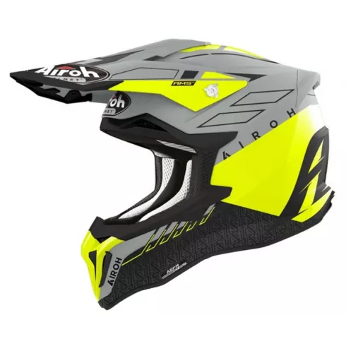 Κράνος μηχανής Airoh Strycker Skin Yellow Matt