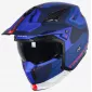 Κράνος μηχανής MT STREETFIGHTER S TOTEM C17 ΜΑΤ 2PEARL BLUE MODULAR thumb