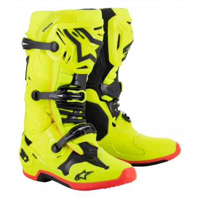Μπότες μηχανής ALPINESTARS TECH 10 YLW/BK/RD