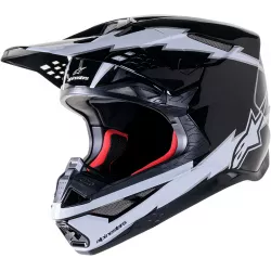 Κράνος μηχανής ALPINESTARS SM10 AMP BLK/WT Κράνος μηχανής ALPINESTARS SM10 AMP BLK/WT