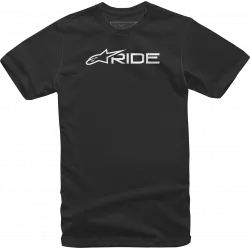 T-shirt μοτοσυκλέτας ALPINESTARS TEE RIDE-3.0 BLK/WT T-shirt μοτοσυκλέτας ALPINESTARS TEE RIDE-3.0 BLK/WT