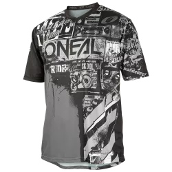 Κοντομάνικη μπλούζα ποδηλασίας MATRIX FR RIDE ΜΑΥΡΟ/ΓΚΡΙ V.24 Κοντομάνικη μπλούζα ποδηλασίας MATRIX FR RIDE ΜΑΥΡΟ/ΓΚΡΙ V.24