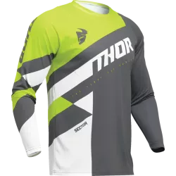 Παιδική μπλούζα motocross THOR YOUTH SECTOR CHECKER ΓΚΡΙ/ΟΞΥ Παιδική μπλούζα motocross THOR YOUTH SECTOR CHECKER ΓΚΡΙ/ΟΞΥ