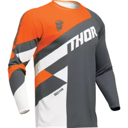 Παιδική μπλούζα motocross THOR YOUTH SECTOR CHECKER ΓΚΡΙ/ΠΟΡΤΟΚΑΛΙ Παιδική μπλούζα motocross THOR YOUTH SECTOR CHECKER ΓΚΡΙ/ΠΟΡΤΟΚΑΛΙ